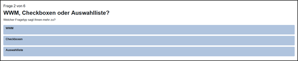 wwm fragen checkboxen